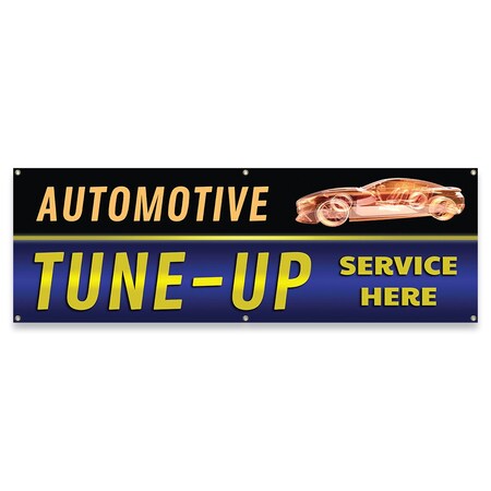 Signmission Automotive Tune-Up Service Banner Concession Stand Food Truck Single Sided B-72-30011